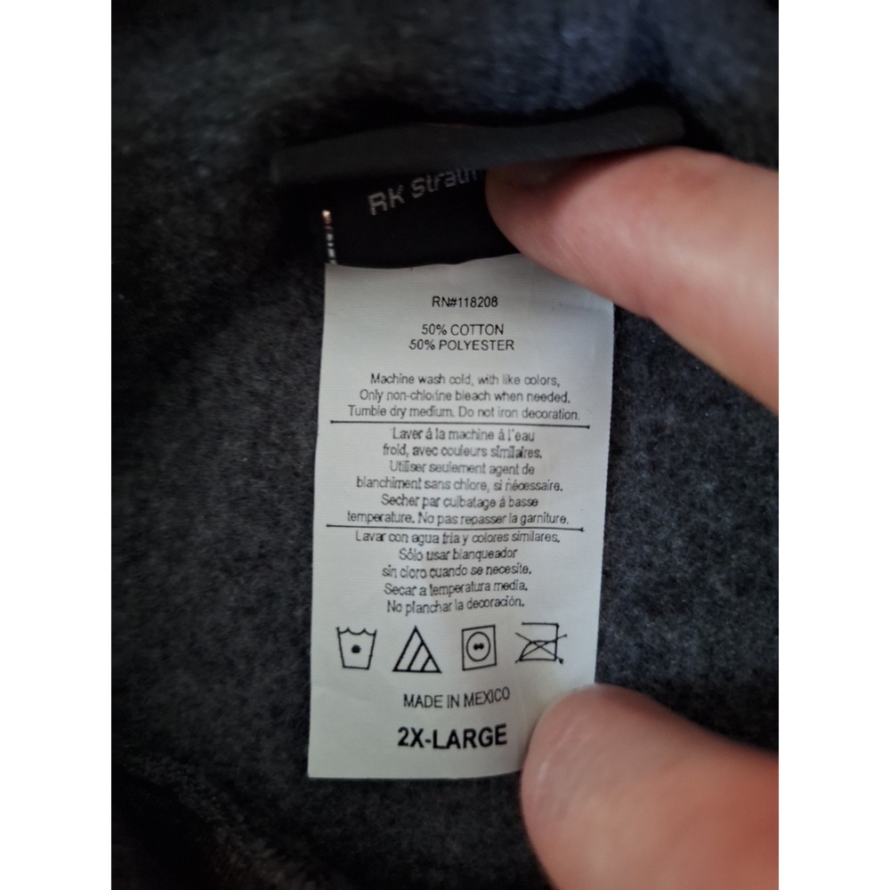 Harley Davidson Face Mask Hoodie 2XL Bumpus Murfreesboro TN Gray Pullover - Picture 4 of 9